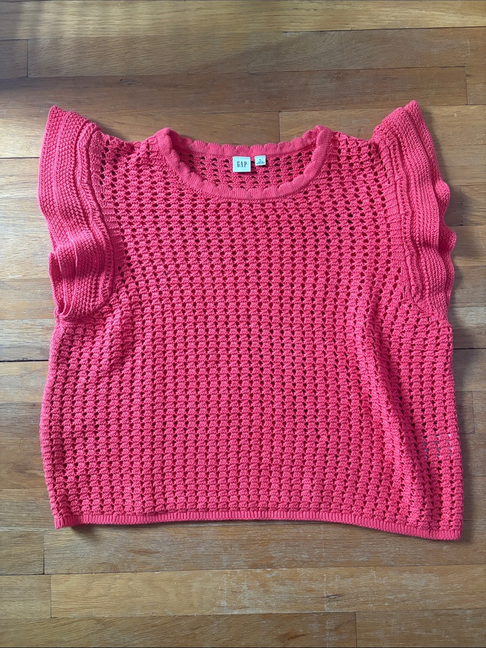 GAP Women's Coral Knit Short Sleeve Top